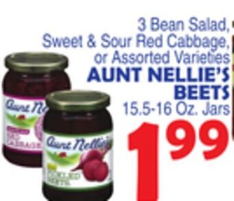 Bravo Supermarkets Aunt nellie's beets offer