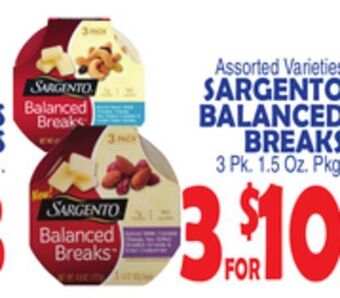 Bravo Supermarkets Sargento balanced breaks offer