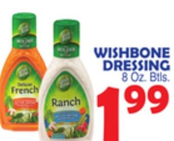 Bravo Supermarkets Wishbone dressing offer