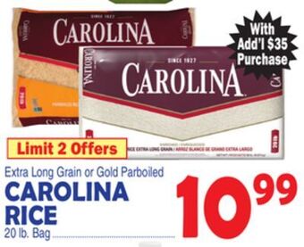 Bravo Supermarkets Carolina rice offer