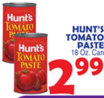 Bravo Supermarkets Hunt's tomato paste offer