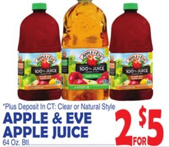 Bravo Supermarkets Apple & eve apple juice offer