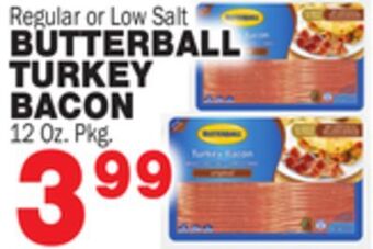 Bravo Supermarkets Butterball turkey bacon offer