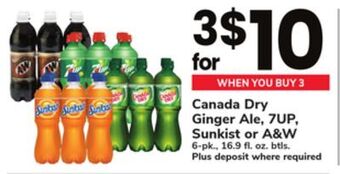 ACME Canada dry ginger ale, 7up, sunkist or a&w offer