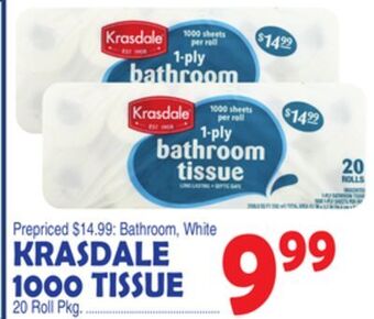 Bravo Supermarkets Krasdale 1000 tissue offer