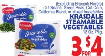 Bravo Supermarkets Krasdale steamable vegetables offer