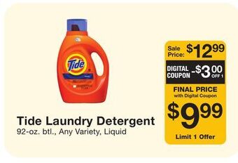 Fairway Store Market Tide laundry detergent offer