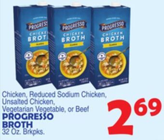 Bravo Supermarkets Progresso broth offer