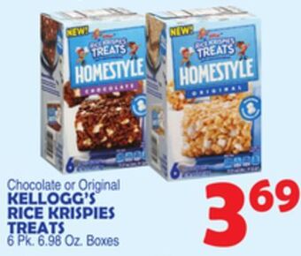 Bravo Supermarkets Kellogg's rice krispies treats offer