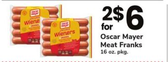 ACME Oscar mayer meat franks offer