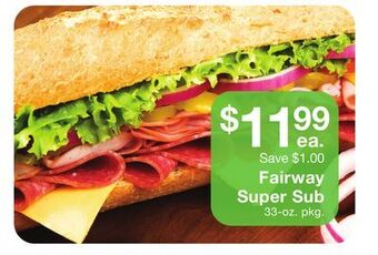 Fairway Store Market Fairway super sub offer