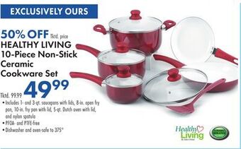 Boscov's Healthy living 10-piece non-stick ceramic cookware set offer