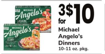 ACME Michael angelo's dinners offer