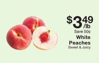 Fairway Store Market White peaches offer