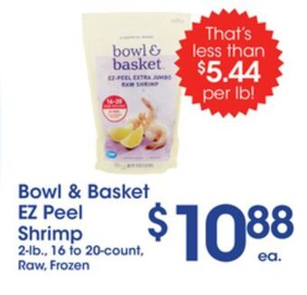 Price Rite Bowl & basket ez peel shrimp offer