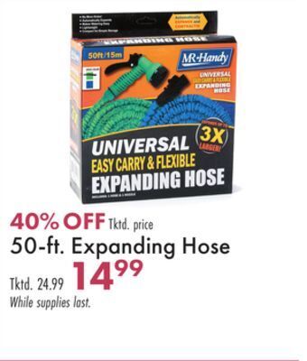Boscov's 50-ft. expanding hose offer