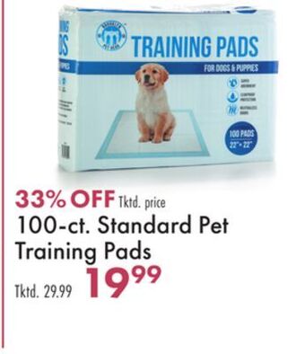 Boscov's 100-ct. standard pet training pads offer