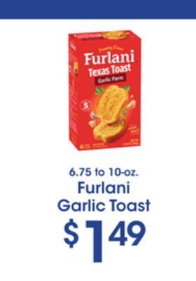 Price Rite Furlani garlic toast offer
