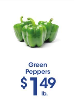 Price Rite Green peppers offer