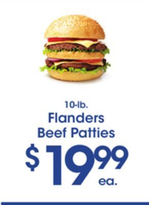 Price Rite Flanders beef patties offer