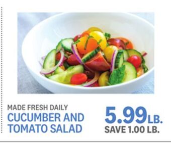 Kings Food Markets Cucumber and tomato salad offer