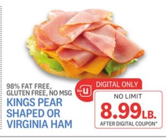Kings Food Markets Kings pear shaped or virginia ham offer