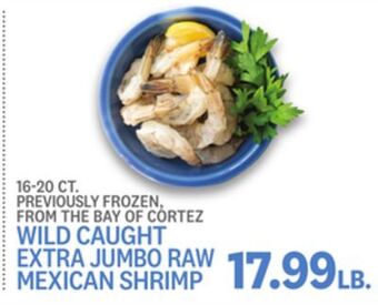 Kings Food Markets Wild caught extra jumbo raw mexican shrimp offer