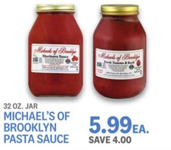 Kings Food Markets Michael's of brooklyn pasta sauce offer