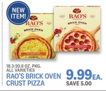Kings Food Markets Rao's brick oven crust pizza offer