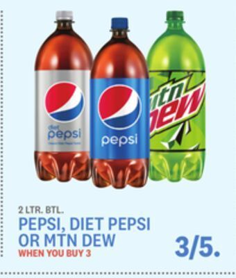 Kings Food Markets Pepsi, diet pepsi or mtn dew offer