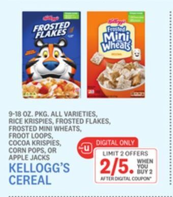 Kings Food Markets Kellogg's cereal offer
