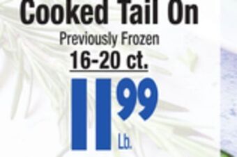 King Kullen Cooked tail on offer