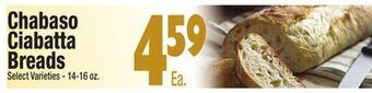 King Kullen Chabaso ciabatta breads offer