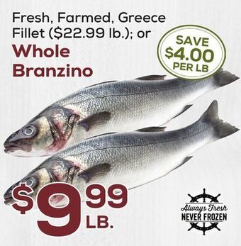 DeCicco & Sons Whole branzino offer