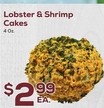 DeCicco & Sons Lobster & shrimp cakes offer