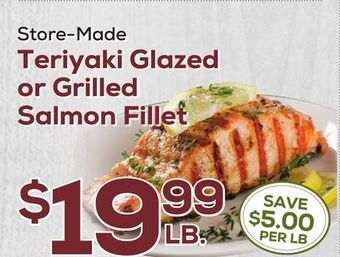 DeCicco &amp; Sons Teriyaki glazed or grilled salmon fillet offer