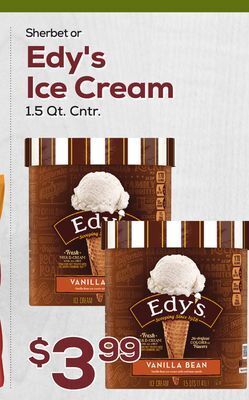 DeCicco & Sons Edy's ice cream offer
