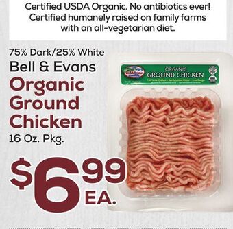 DeCicco & Sons Bell & evans organic ground chicken offer
