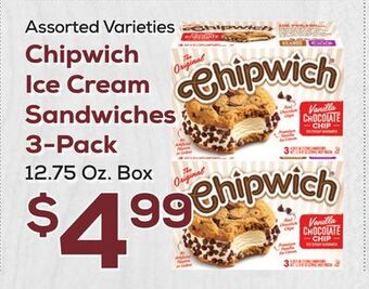 DeCicco & Sons Chipwich ice cream sandwiches 3-pack offer