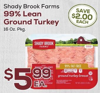 DeCicco & Sons Shady brook farms 99% lean ground turkey offer