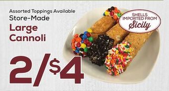 DeCicco & Sons Large cannoli offer