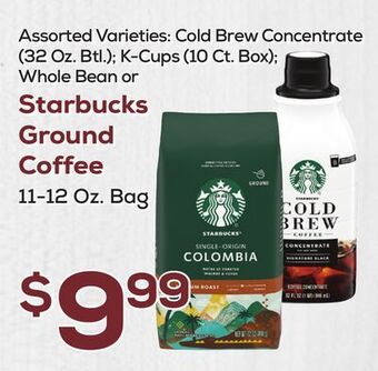 DeCicco & Sons Starbucks ground coffee 11-12 oz. bag offer