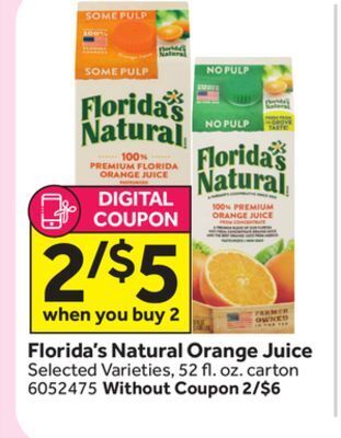 Stop&Shop Florida's natural orange juice offer