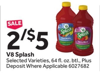 Stop&Shop V8 splash offer