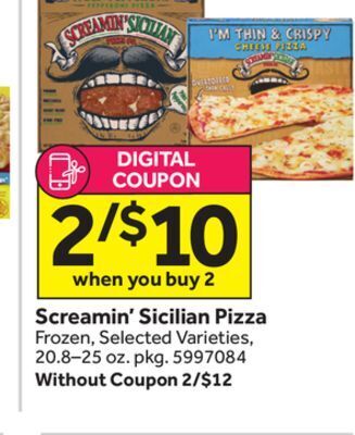 Stop&Shop Screamin' sicilian pizza offer