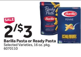 Stop&Shop Barilla pasta or ready pasta offer