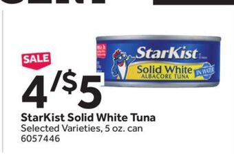 Stop&Shop Starkist solid white tuna offer