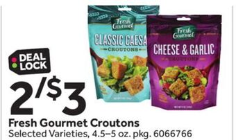 Stop&Shop Fresh gourmet croutons offer