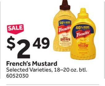 Stop&Shop French's mustard offer