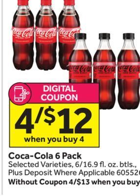 Stop&Shop Coca-cola 6 pack offer